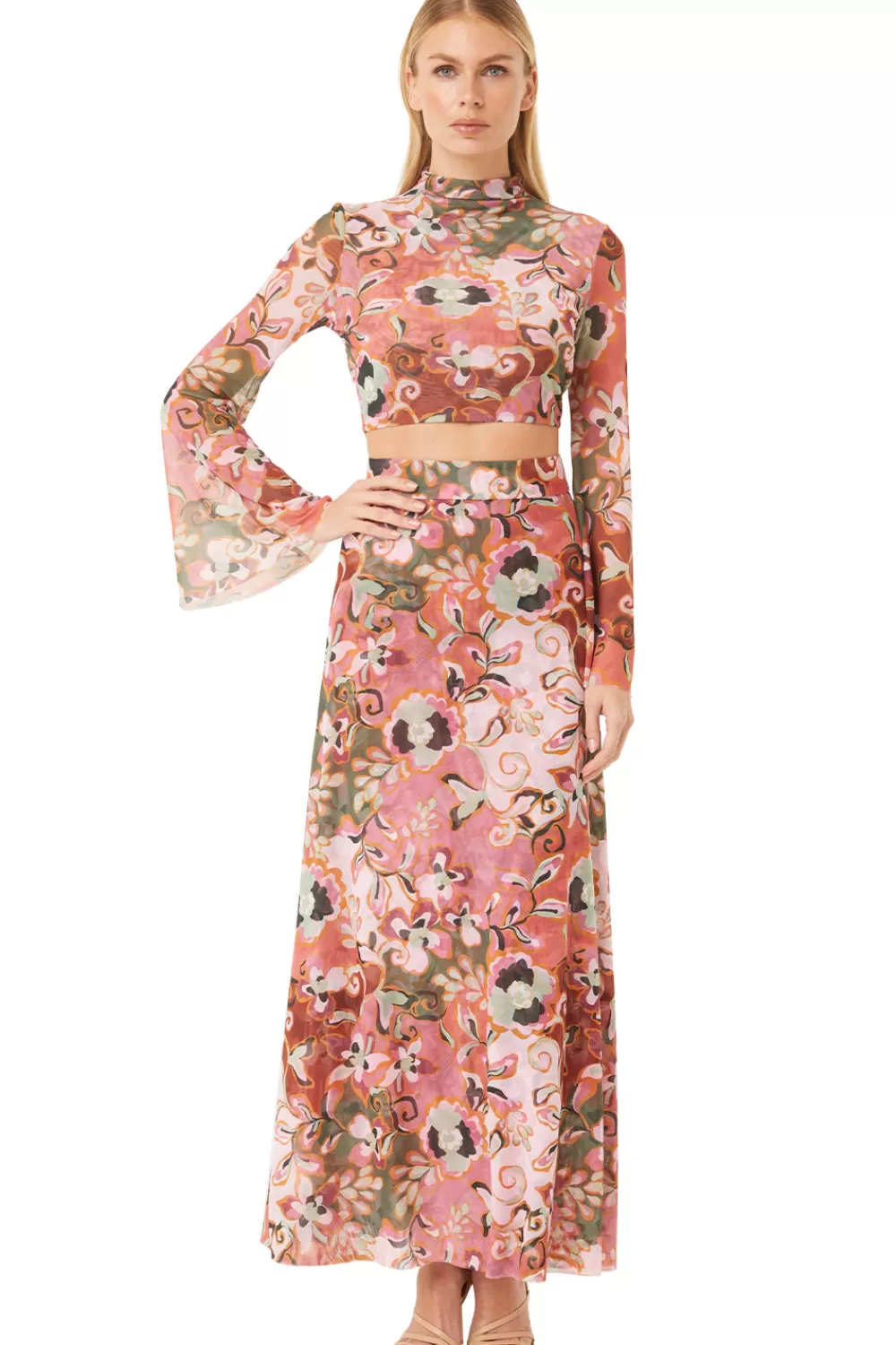 MISA Los Angeles EKAT SKIRT* Matching Sets | Jersey & Mesh